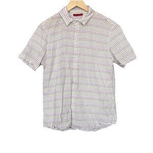 Venissac Cotton Button Up Shirt Size S Beach Vacation Resort Striped Preppy USA